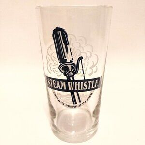 RETRO Steam Whistle Beer Glass Classic Logo PINT GLASS